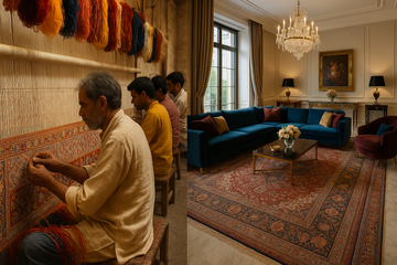 From Loom to Living Room – Handmade Carpets & Rugs in India for Style, Comfort, and Sustainability