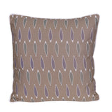 Vintage Printed Brown & White Cushion Cover