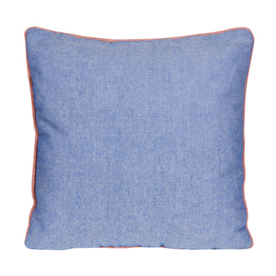 Plain Blue Texture Natural Cushion Cover - Set of 2 Pcs