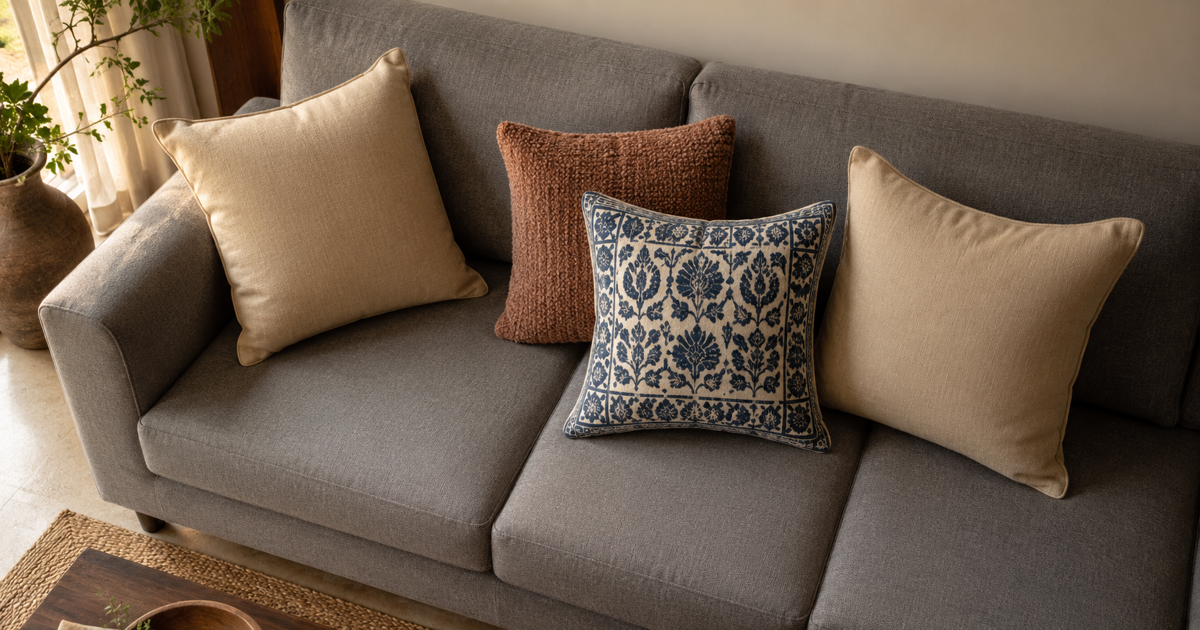 How Interior Designers Actually Style Cushions