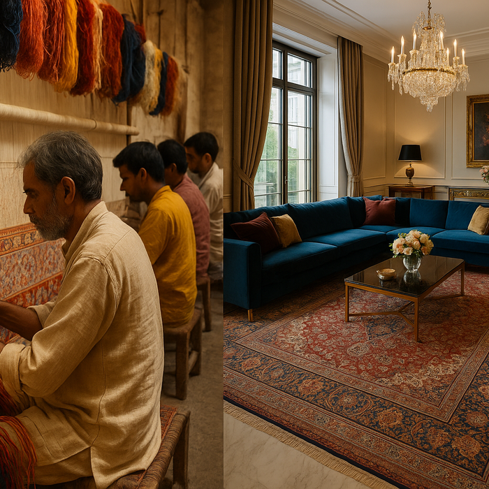 From Loom to Living Room – Handmade Carpets & Rugs in India for Style, Comfort, and Sustainability