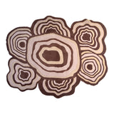 Pequra Organic Geode-Inspired Hand-Tufted Rug in Earthy Browns – Designer Wool Carpet