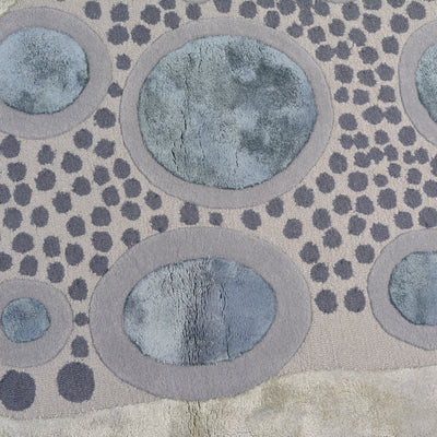 Pequra Designer Abstract Hand-Tufted Rug in Earthy Tones – Modern Organic Shape