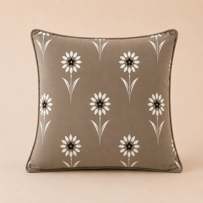 Pack of 2 Floral Printed Cushion Covers – 16 × 16 Inches