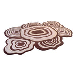 Pequra Organic Geode-Inspired Hand-Tufted Rug in Earthy Browns – Designer Wool Carpet