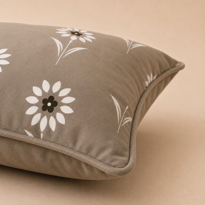 Pack of 2 Floral Printed Cushion Covers – 16 × 16 Inches