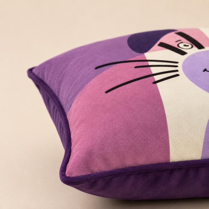 Pack of 2 Cartoon Printed Cushion Covers – 16 × 16 Inches