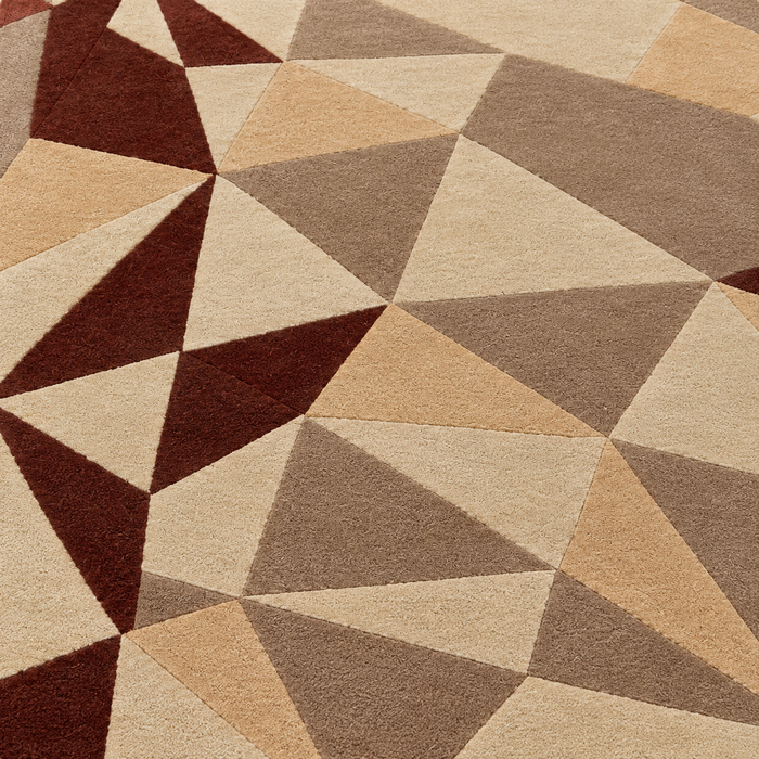 Pequra Premium Hand Tufted Wool Area Rug – Modern Abstract Geometric Design in Multicolor