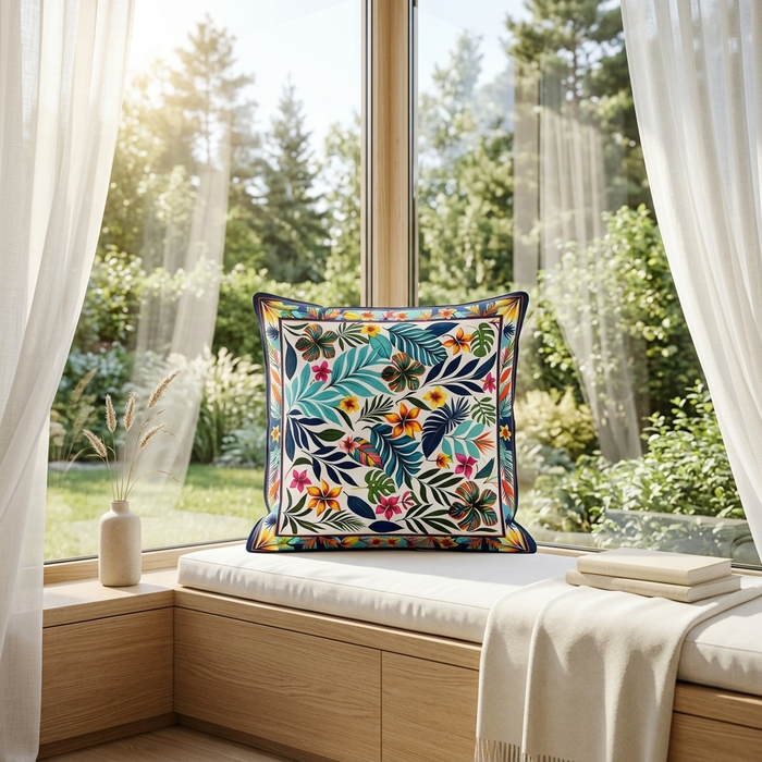Pack of 2 Floral Printed Cushion Covers – 16 x 16 Inches