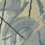 Pequra Designer Abstract Round Rug in Neutral Shades