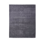 Handmade Charcoal Grey Area Rug – Modern Solid Wool Carpet for Living Room or Bedroom
