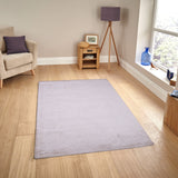 Pequra Handmade Light Grey Wool Area Rug – Soft & Minimalist Carpet for Living Room or Bedroom