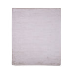 Pequra Handmade Light Grey Wool Area Rug – Soft & Minimalist Carpet for Living Room or Bedroom