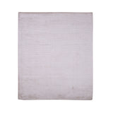 Pequra Handmade Light Grey Wool Area Rug – Soft & Minimalist Carpet for Living Room or Bedroom