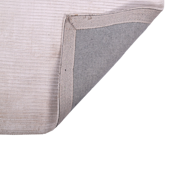 Pequra Handmade Light Grey Wool Area Rug – Soft & Minimalist Carpet for Living Room or Bedroom