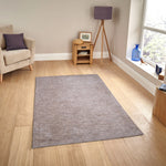 Pequra Handmade Brown Beige Wool Area Rug – Soft & Durable Modern Carpet for Living Room or Bedroom