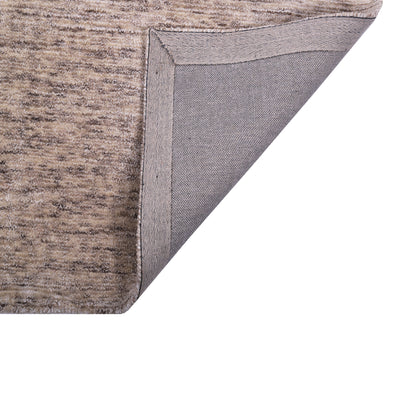 Pequra Handmade Brown Beige Wool Area Rug – Soft & Durable Modern Carpet for Living Room or Bedroom