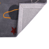 Pequra Handmade Luxury Kids Rug – Space Adventure Sloth Design in Grey Wool