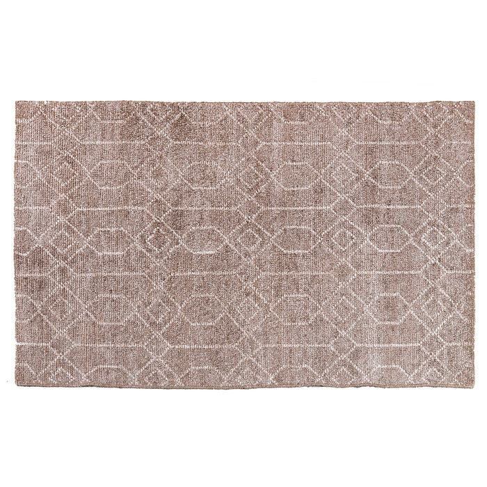 Pequra Harmony Hand Knotted Geometric Wool & Viscose Rug - Brown