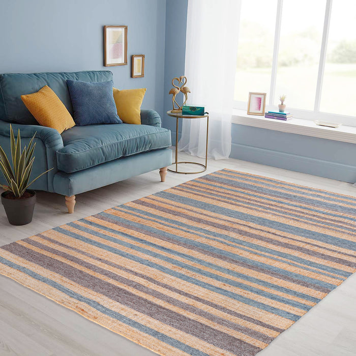 PEQURA Handmade 60% Wool + 40% Jute Rug – Soft, Durable & Eco-Friendly