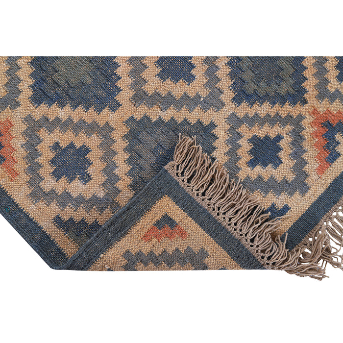 Pequra Handmade and crafted Kilim Jute Rug - Multi color carpets and rugs