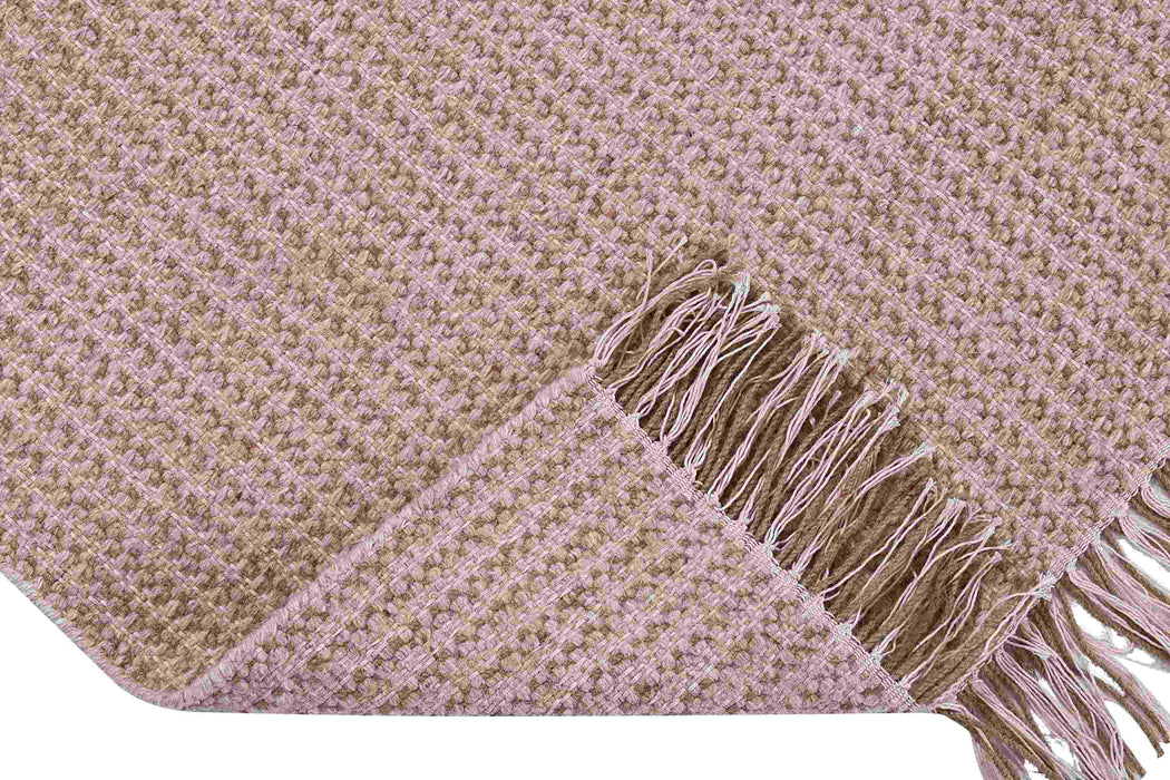 PEQURA Urban Check Rug – Handwoven Wool & Jute,Durable & Stylish