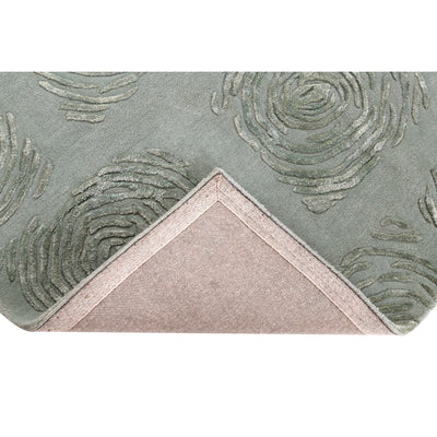 Olive Green Hand-Tufted Viscose Rug – Limited Edition