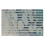 PEQURA Blue and Grey Hand-tufted Wool Rug- Limited Edition