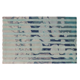 PEQURA Blue and Grey Hand-tufted Wool Rug- Limited Edition