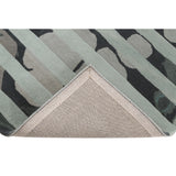 PEQURA Blue and Grey Hand-tufted Wool Rug- Limited Edition