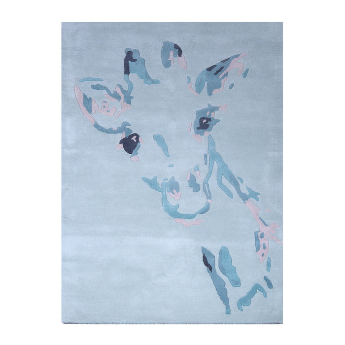 PEQURA Giraffe Hand Tufted Wool Kids Carpet - Rectangle