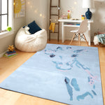 PEQURA Giraffe Hand Tufted Wool Kids Carpet - Rectangle