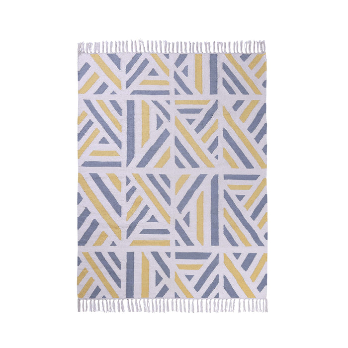 PEQURA Multicolor Cotton Floor Covering Jora Runner Mat