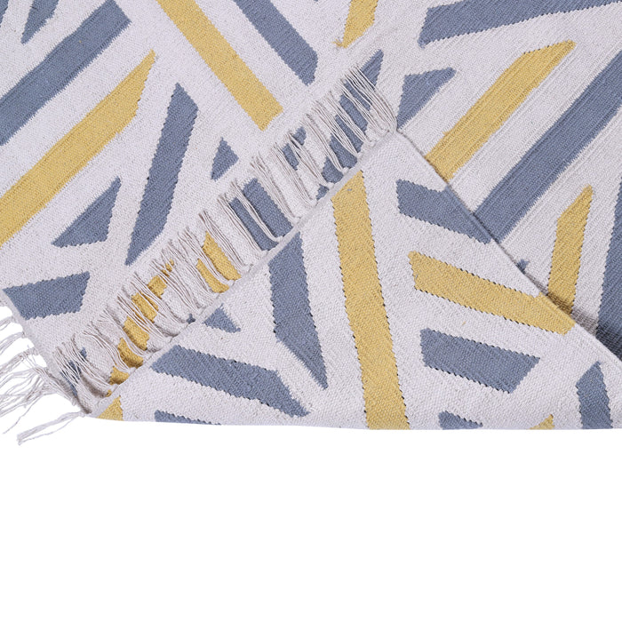 PEQURA Multicolor Cotton Floor Covering Jora Runner Mat