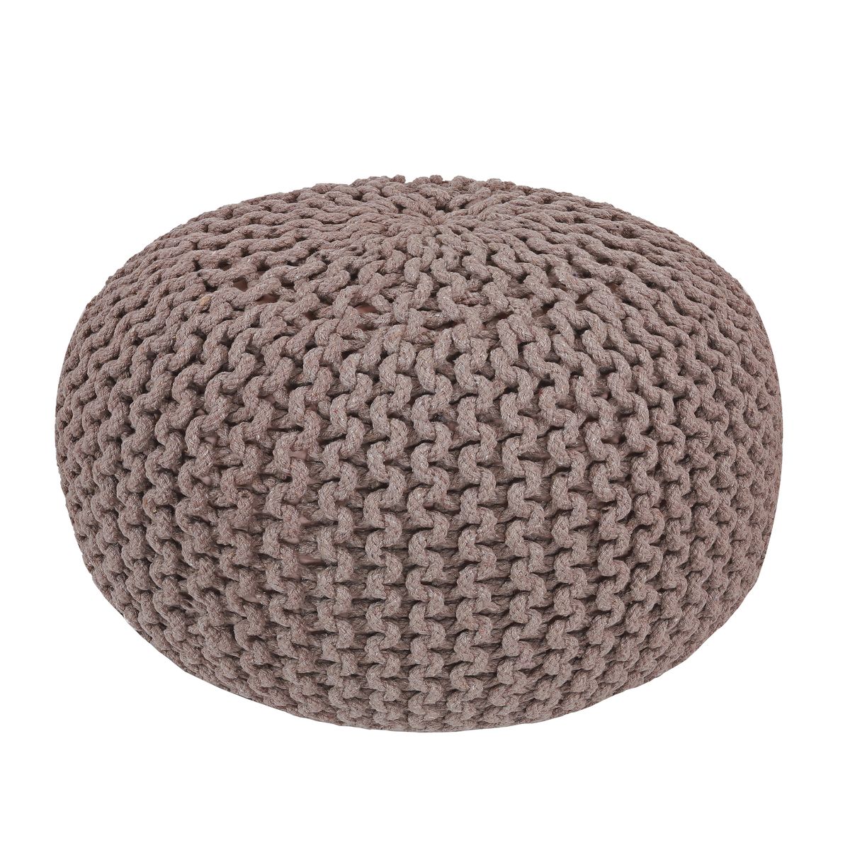 Handmade Pouffes & Poufs — Knitted, Jute & Pebble Texture Designs