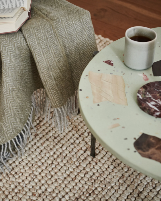 PEQURA Handwoven Wool Carpet – Sandloom Beige