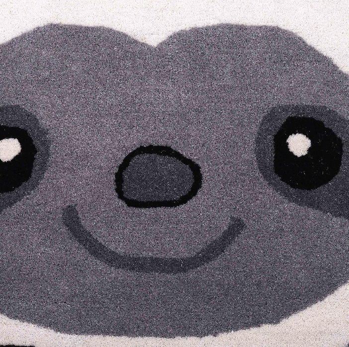 PEQURA Handwoven Wool Carpet – Space-Themed Sloth in Spacesuit Rug, 4x6 ft