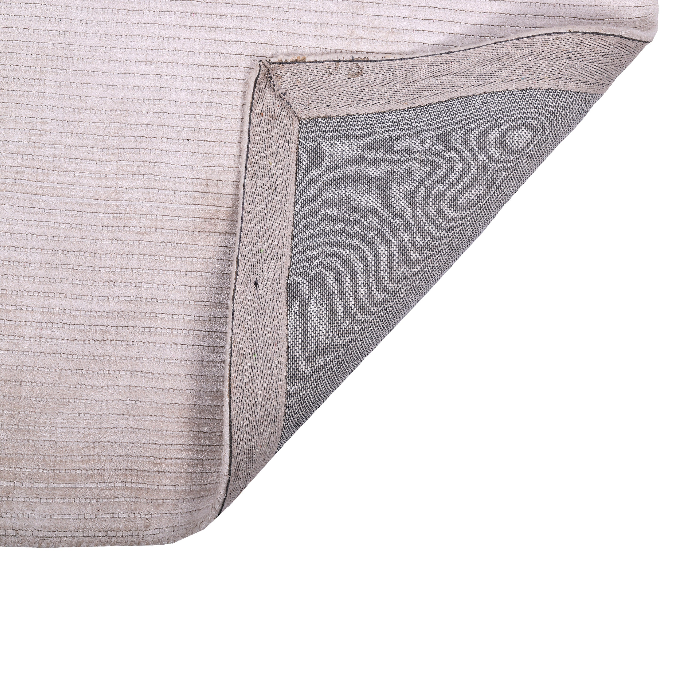 PEQURA Light Gray Textured Wool Carpet – Modern Industrial Handwoven Rug