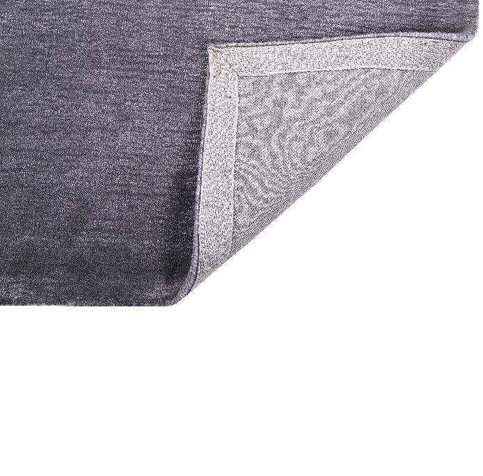 PEQURA Dark Textured Wool Rug – Handwoven Modern Minimalist Wool Carpet (5x8 ft)