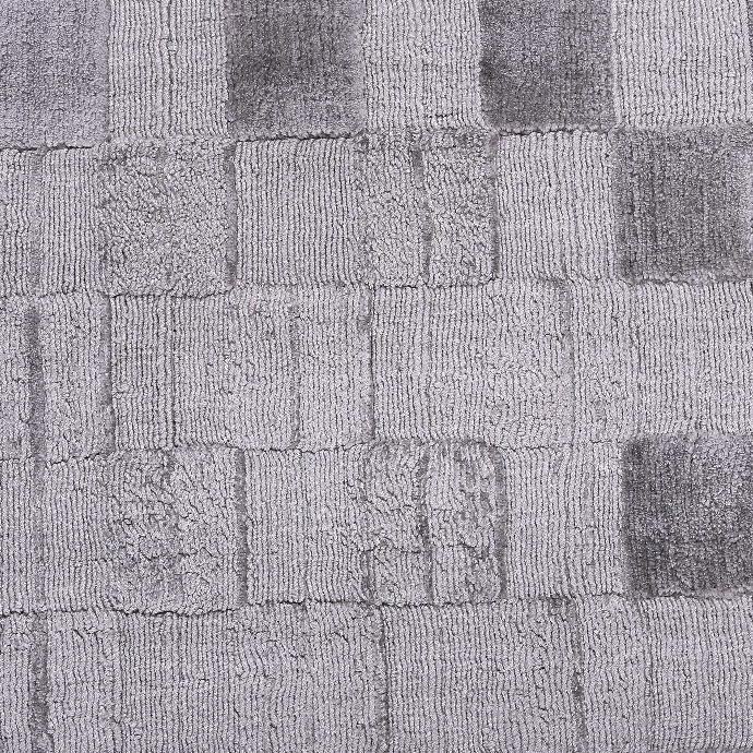 PEQURA Checkerboard Border Wool Rug – Handwoven Geometric Wool Carpet with Intricate Center (5x8 ft)