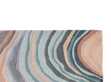 PEQURA Earth-Layered Organic Wool Carpet – Handwoven Geology-Inspired Designer Rug