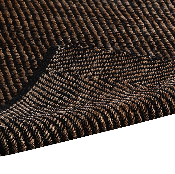 PEQURA Jute & Cotton Herringbone Woven Rug