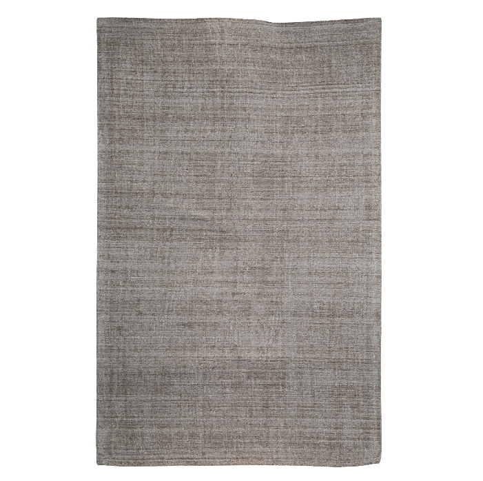 PEQURA Wool Beige-Gray Handwoven Rug – Minimalist Textured Carpet for Modern & Rustic Interiors
