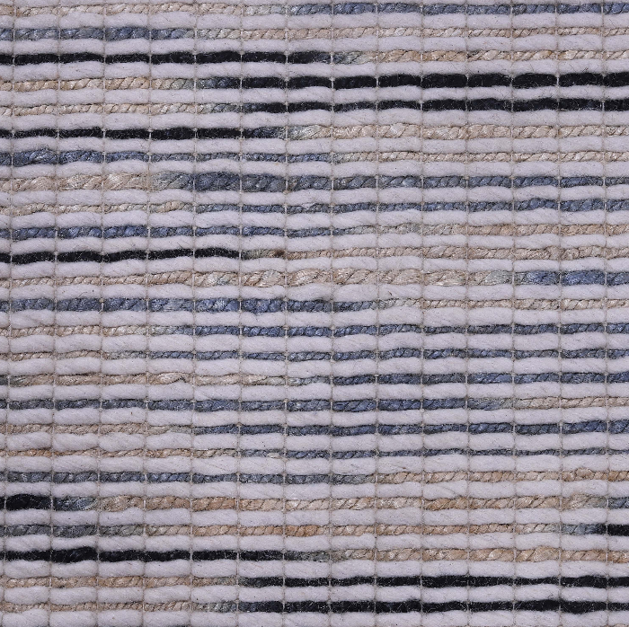 PEQURA-Blue-Gray Streaked Wool Rug