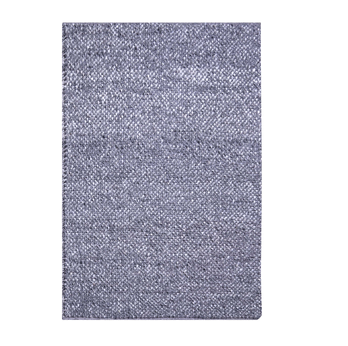 PEQURA-Handwoven Speckled Gray Wool Carpet