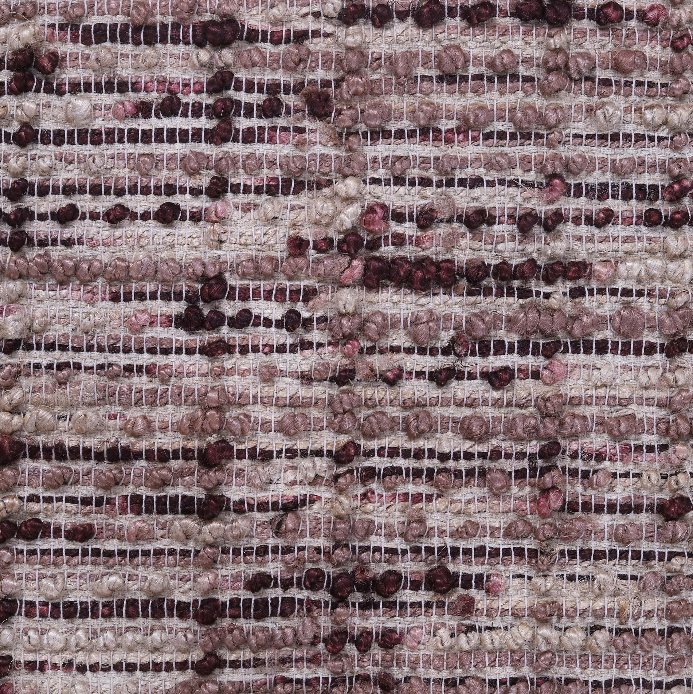 Purple-Pink Checkered Woven Wool Rug