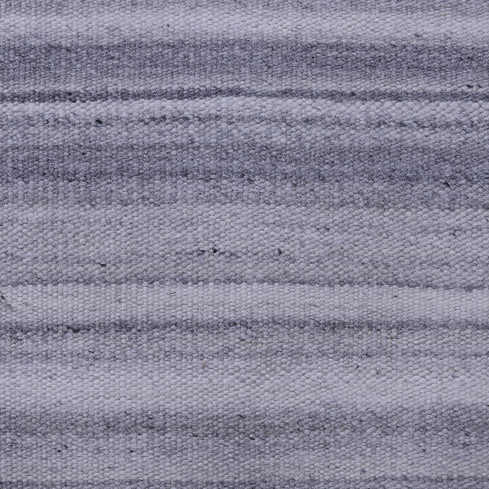 Gray Gradient Stripe Handwoven Wool Rug