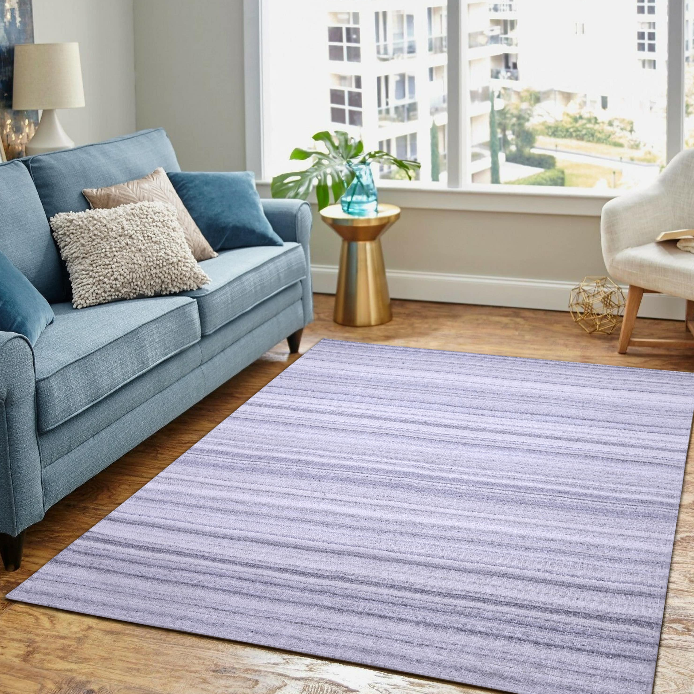 Gray Gradient Handwoven Wool Rug