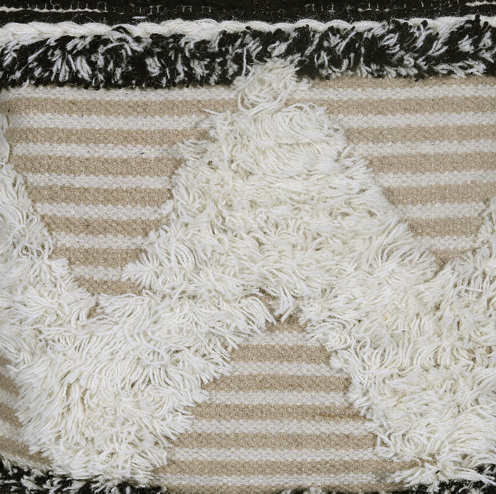 Beige-White Boho Cushion Covers (Set of 2)