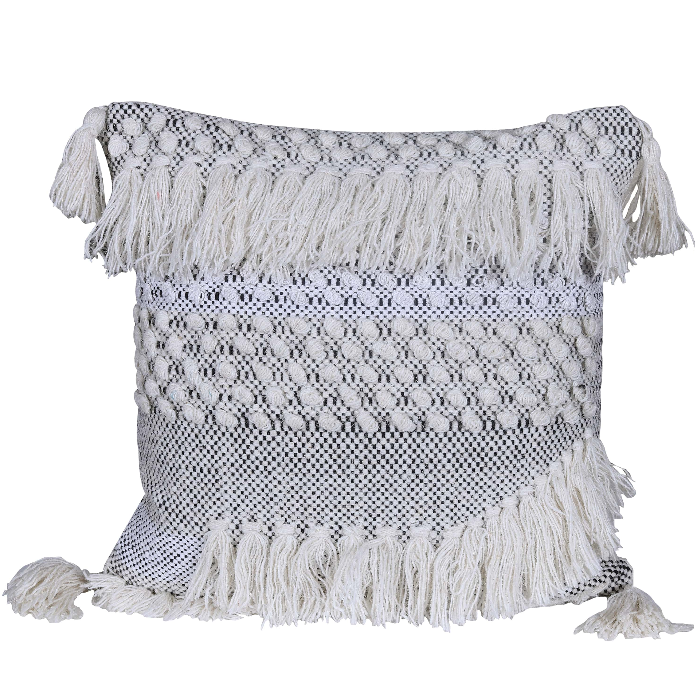 Neutral Tufted Cushion Covers (Set of 2)